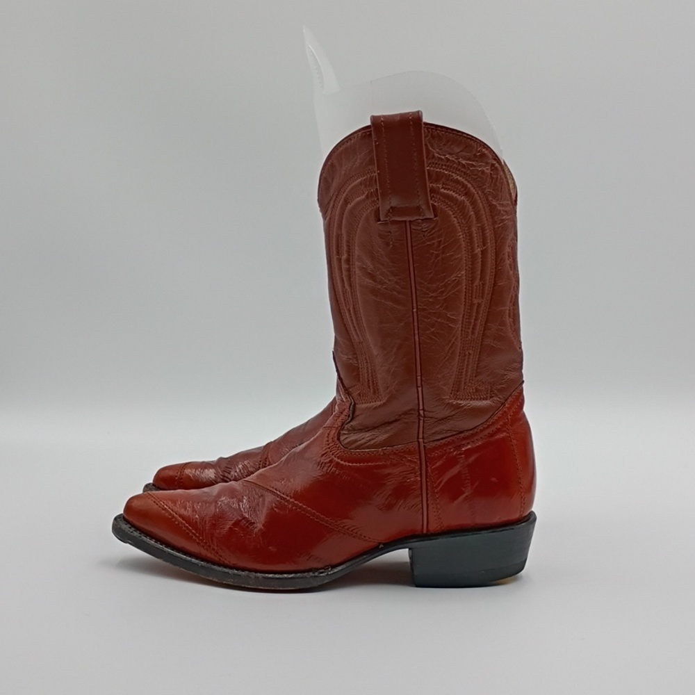 Billy Boots Vintage Exotic Eel Skin Cowboy Boots Big Kids Youth 3.5 MX 21.5
